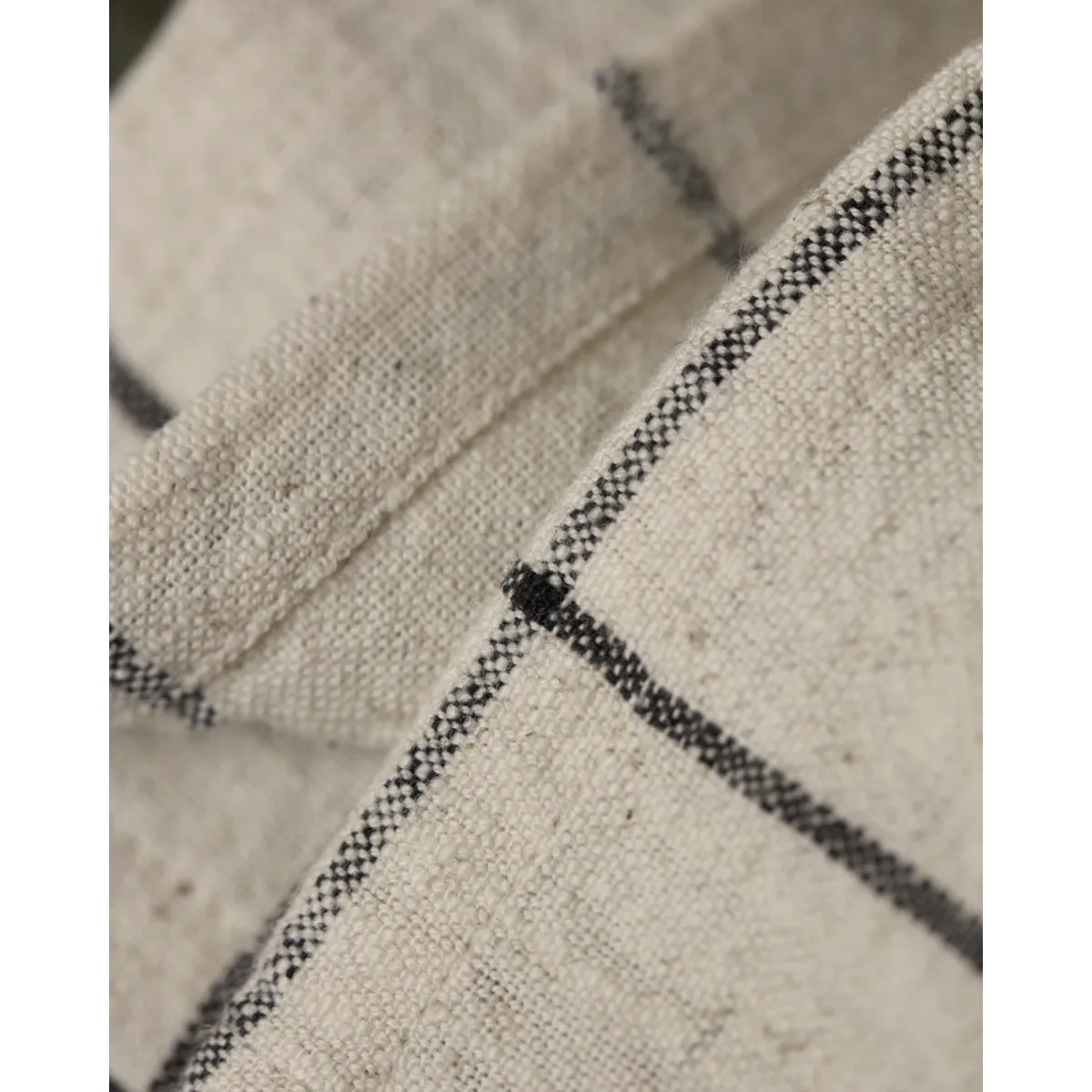 Serviette en tissu Join 40x40 cm 4 pièces, Noir-off white House Doctor