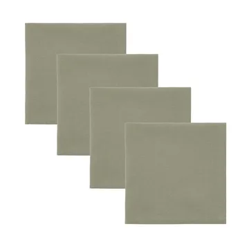 Serviettes Real 40x40 cm lot de 4 - Vert olive - House Doctor