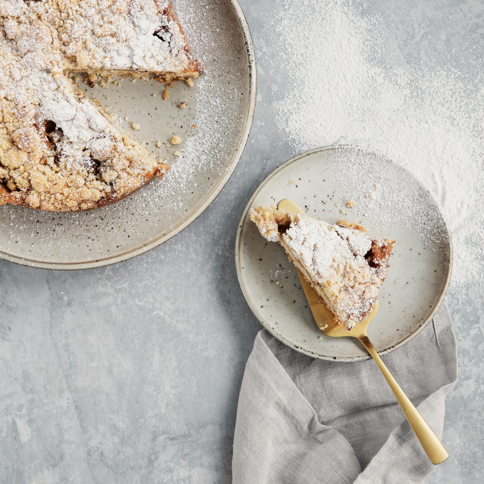 Set à gâteaux Golden, 2 pièces House Doctor