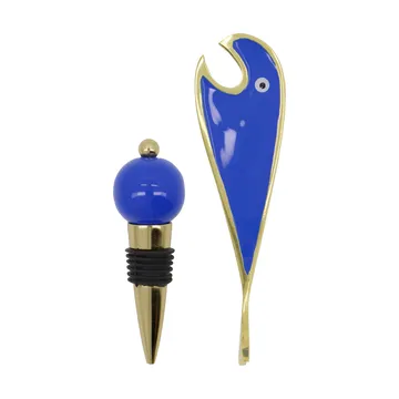 Set de bar Open 2 pièces - Bleu - House Doctor