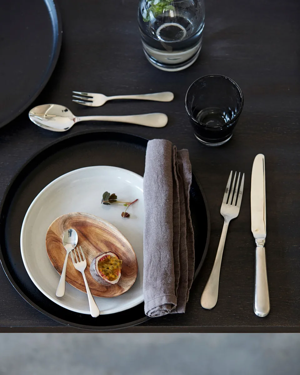 Set de couverts Brush 16 pièces, Silver finish House Doctor