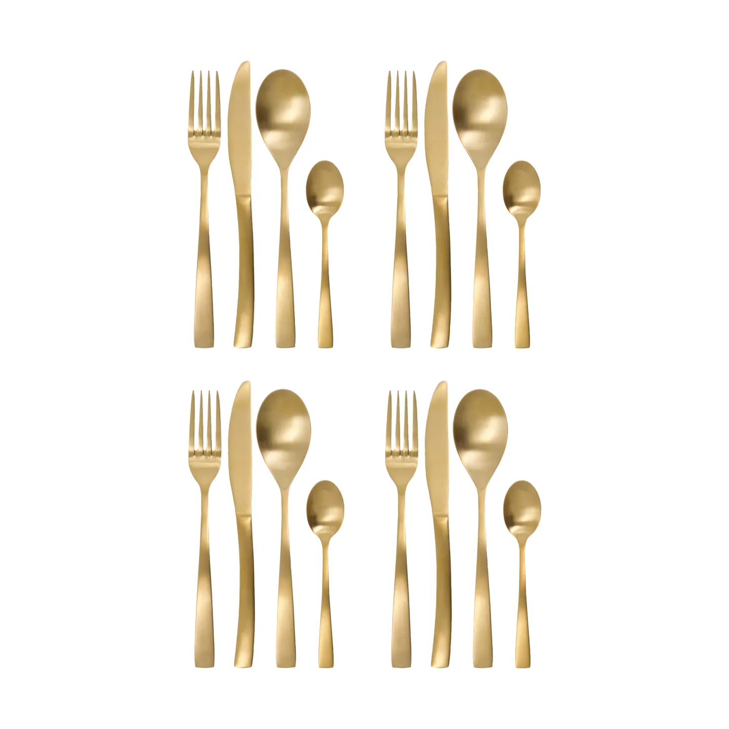 Set de couverts Golden 16 pièces, Doré House Doctor