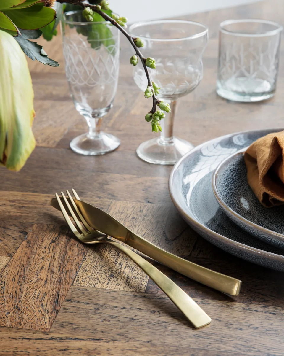 Set de couverts Golden 16 pièces, Doré House Doctor
