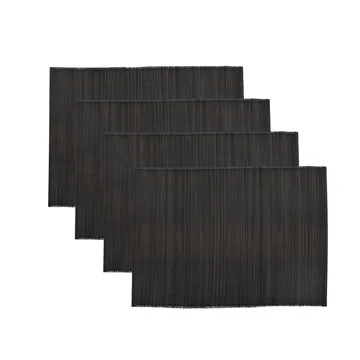 Set de table Bamb 33x45 cm Lot de 4 - Noir - House Doctor