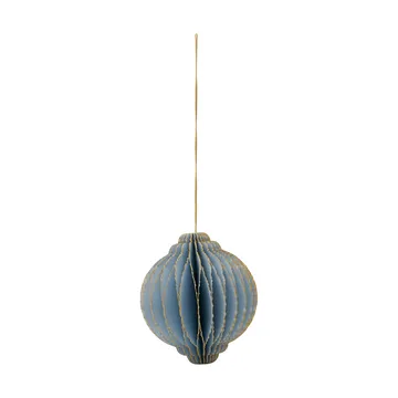 Suspension de Noël Alsta lot de 4 - Bleu clair, Ø8 cm - House Doctor