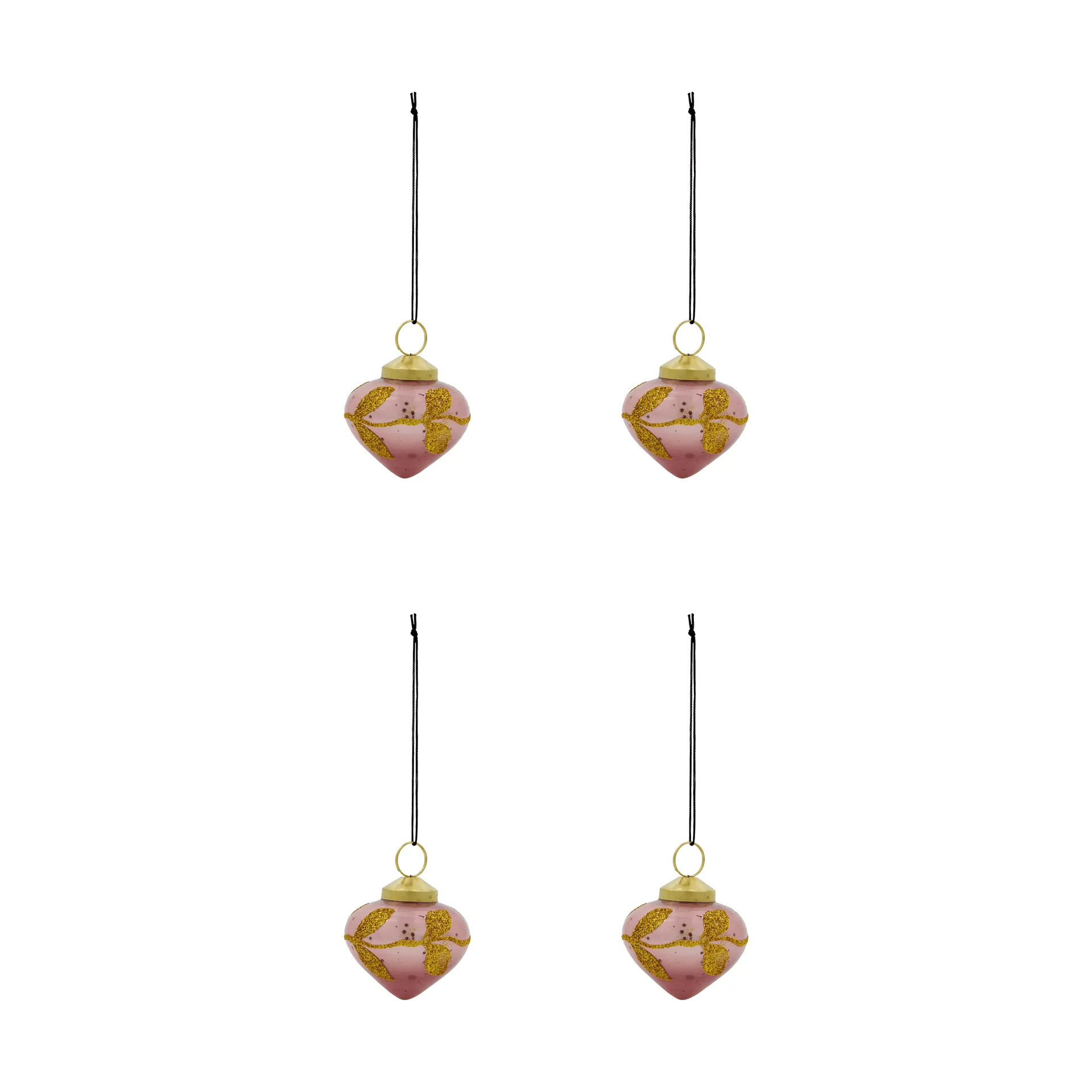 Suspension de Noël Amore lot de 4, Rose House Doctor