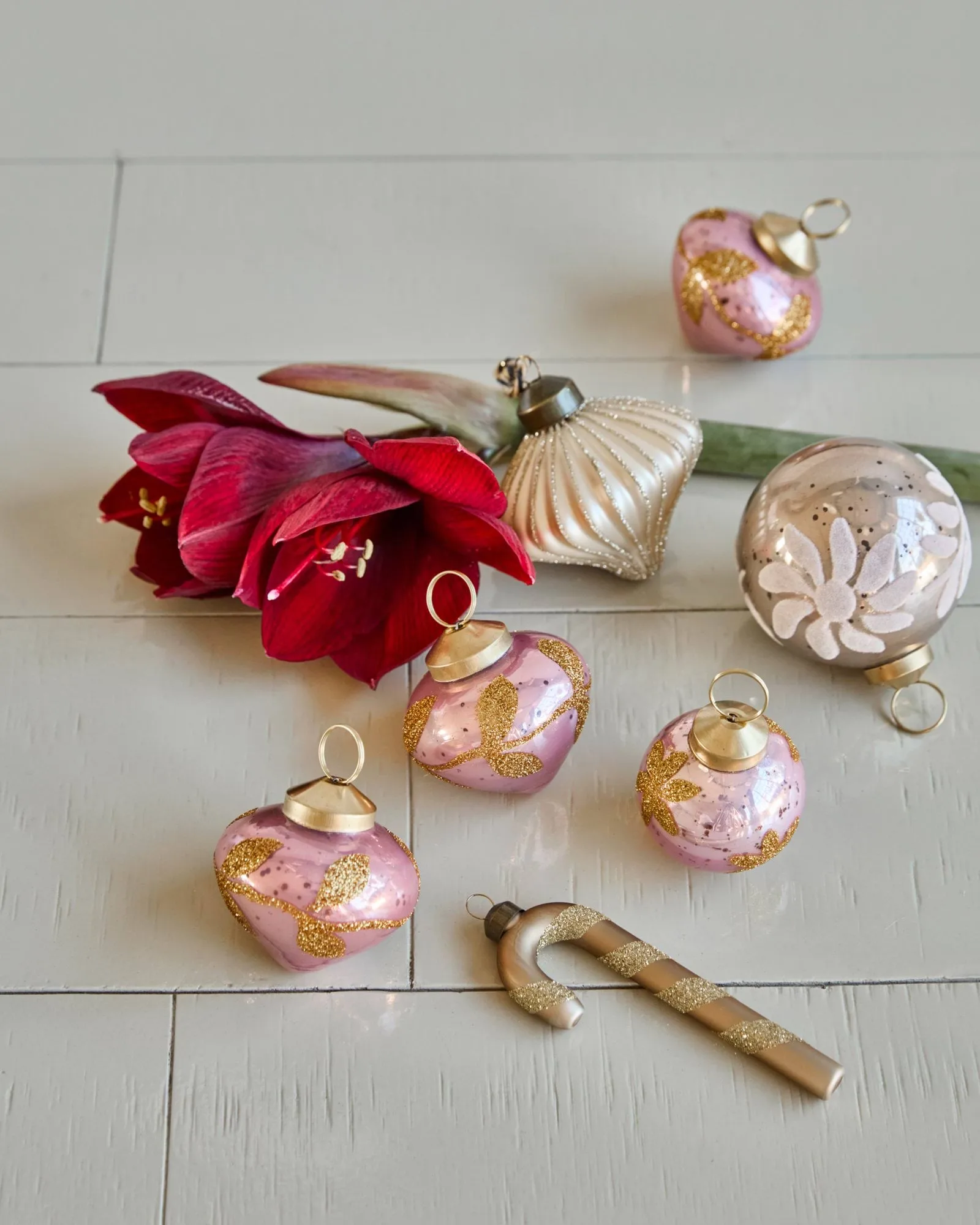 Suspension de Noël Amore lot de 4, Rose House Doctor