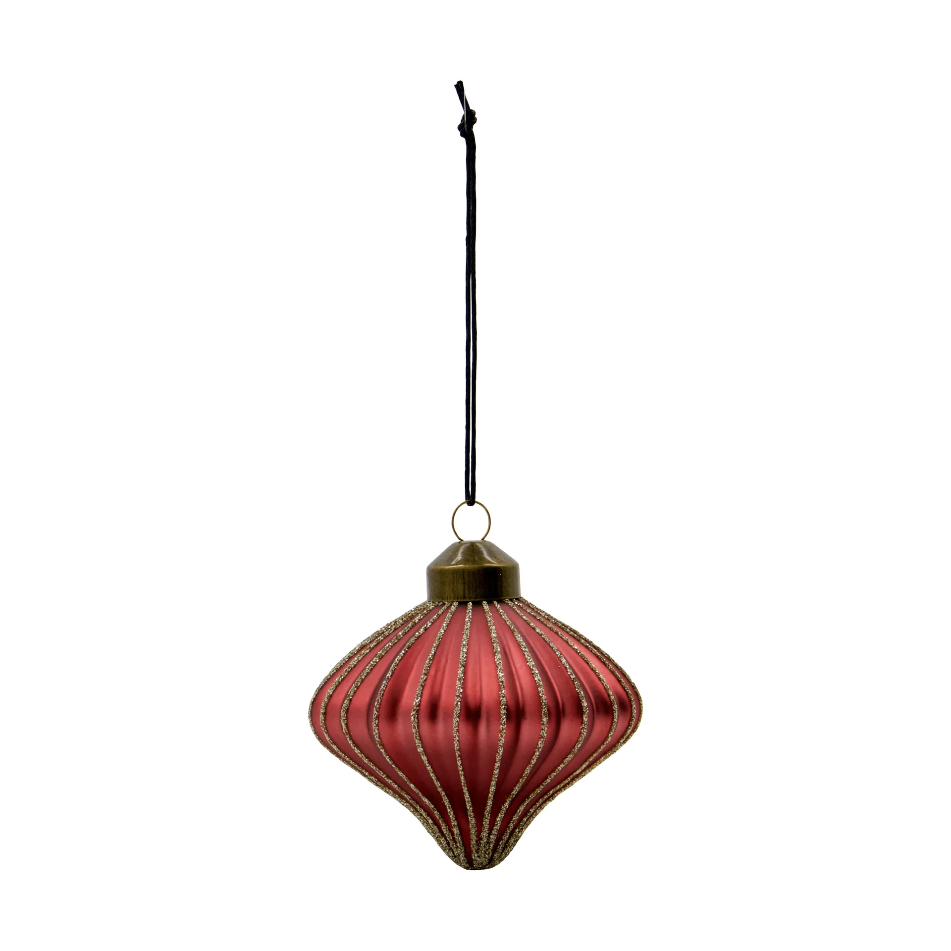 Suspension de Noël Spin lot de 4, Rouge poussiéreux House Doctor