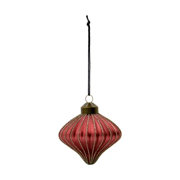 Suspension de Noël Spin lot de 4 - Rouge poussiéreux - House Doctor