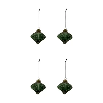 Suspension de Noël Spin lot de 4 - Vert - House Doctor