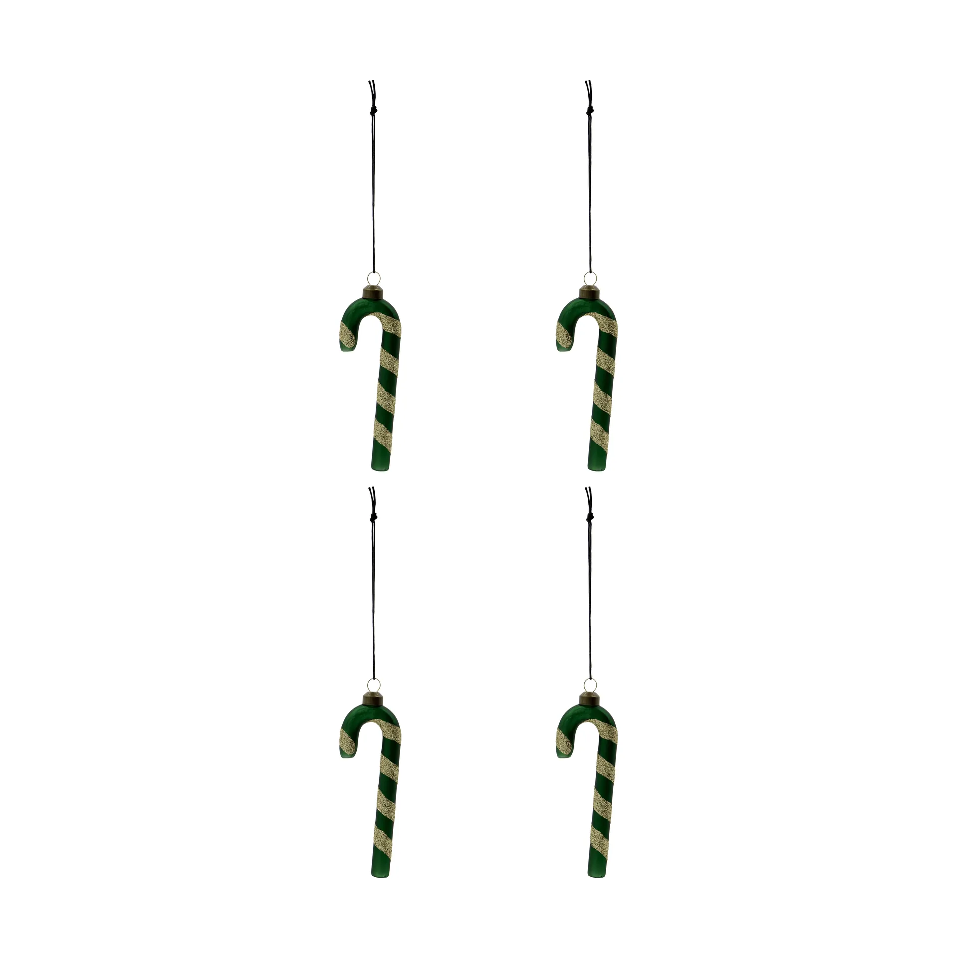 Suspension de Noël Stick lot de 4, Vert House Doctor