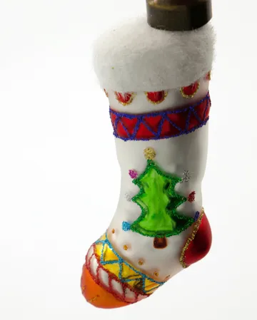 Suspension de Noël Stok bas de Noël lot de 4 - Rouge, blanc - House Doctor