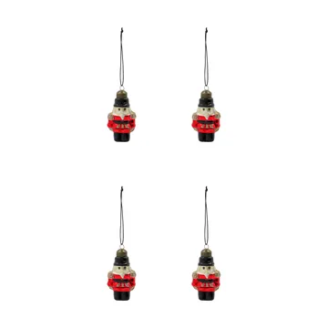 Suspension de Noël Tino lot de 4 - Rouge - House Doctor