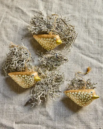 Suspension de Pâques Bird 3 pièces - Jaune - House Doctor