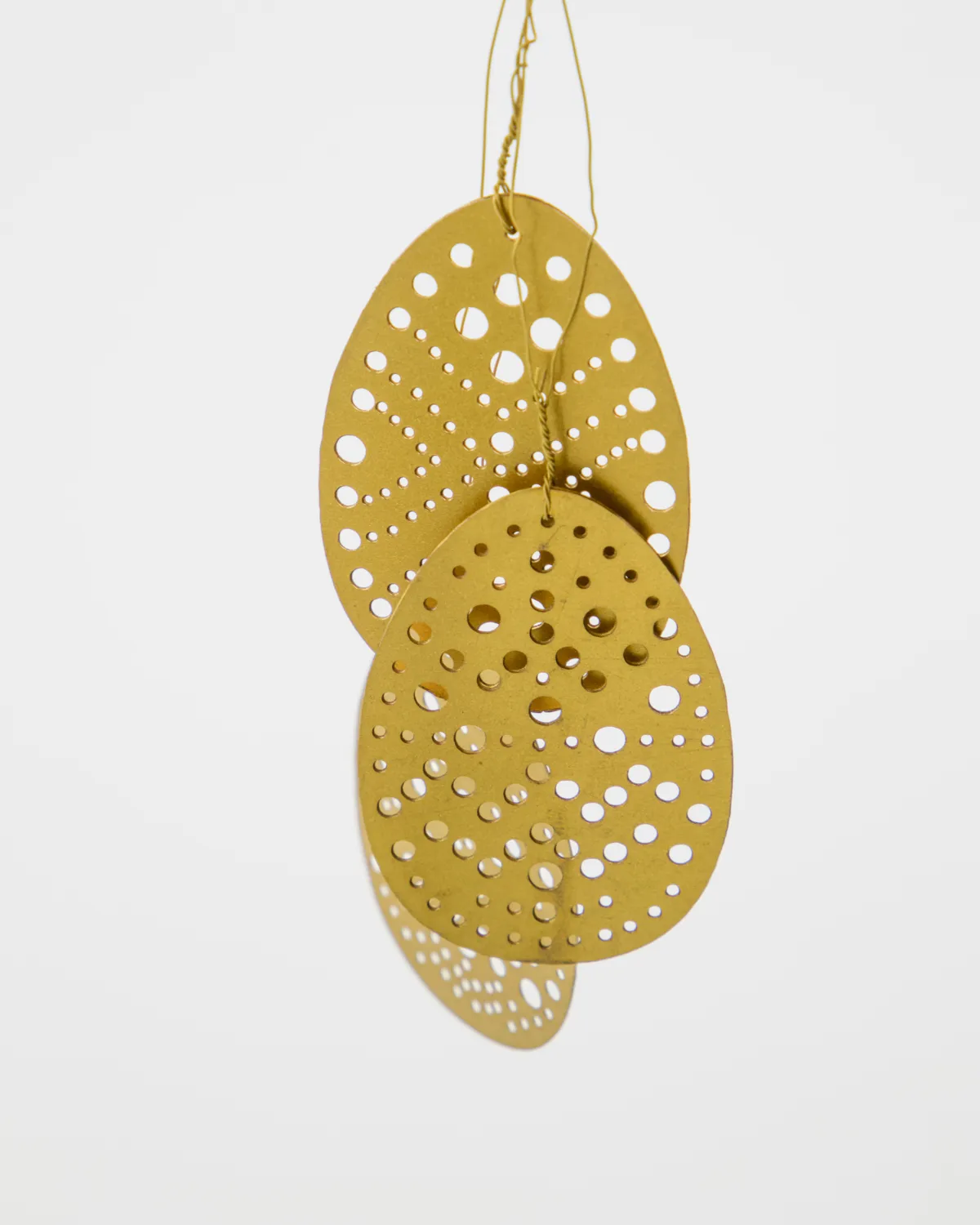 Suspension de Pâques Cut 3 pièces, Laiton antique House Doctor