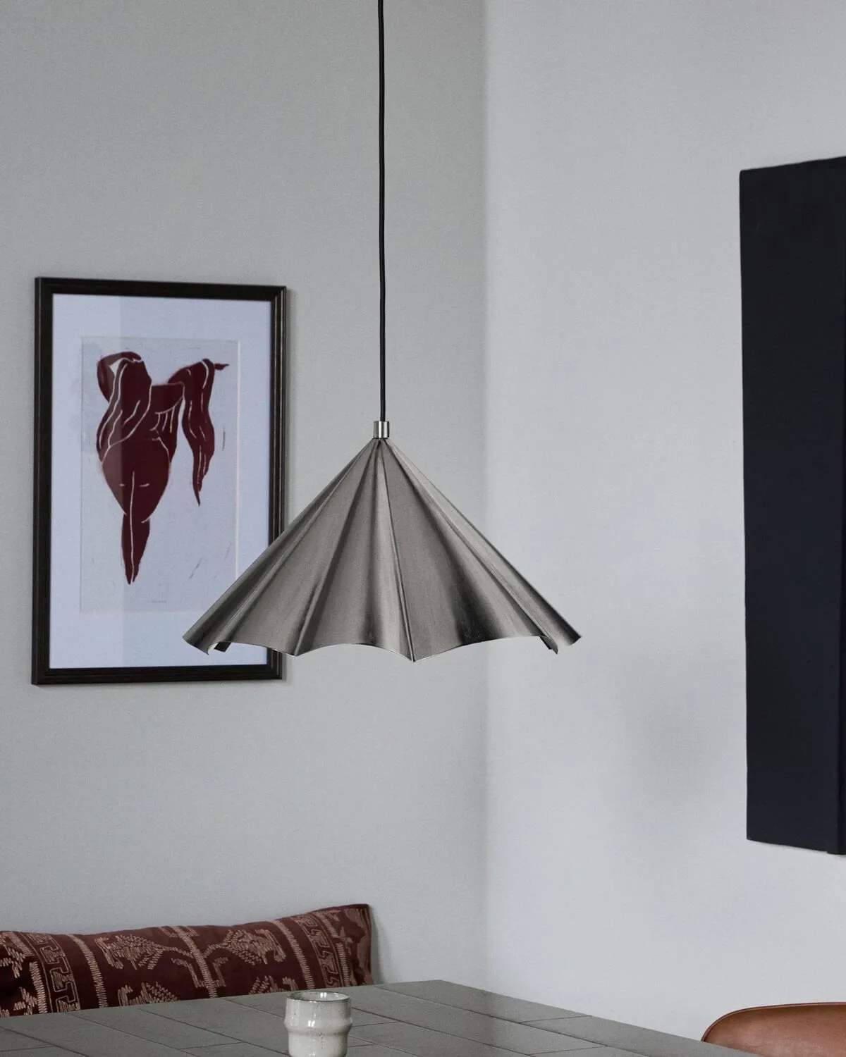 Suspension Flola Ø50 cm, Argent brossé House Doctor