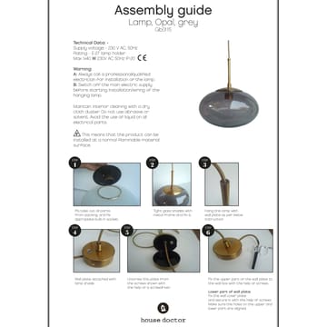 Suspension Opal - gris - House Doctor