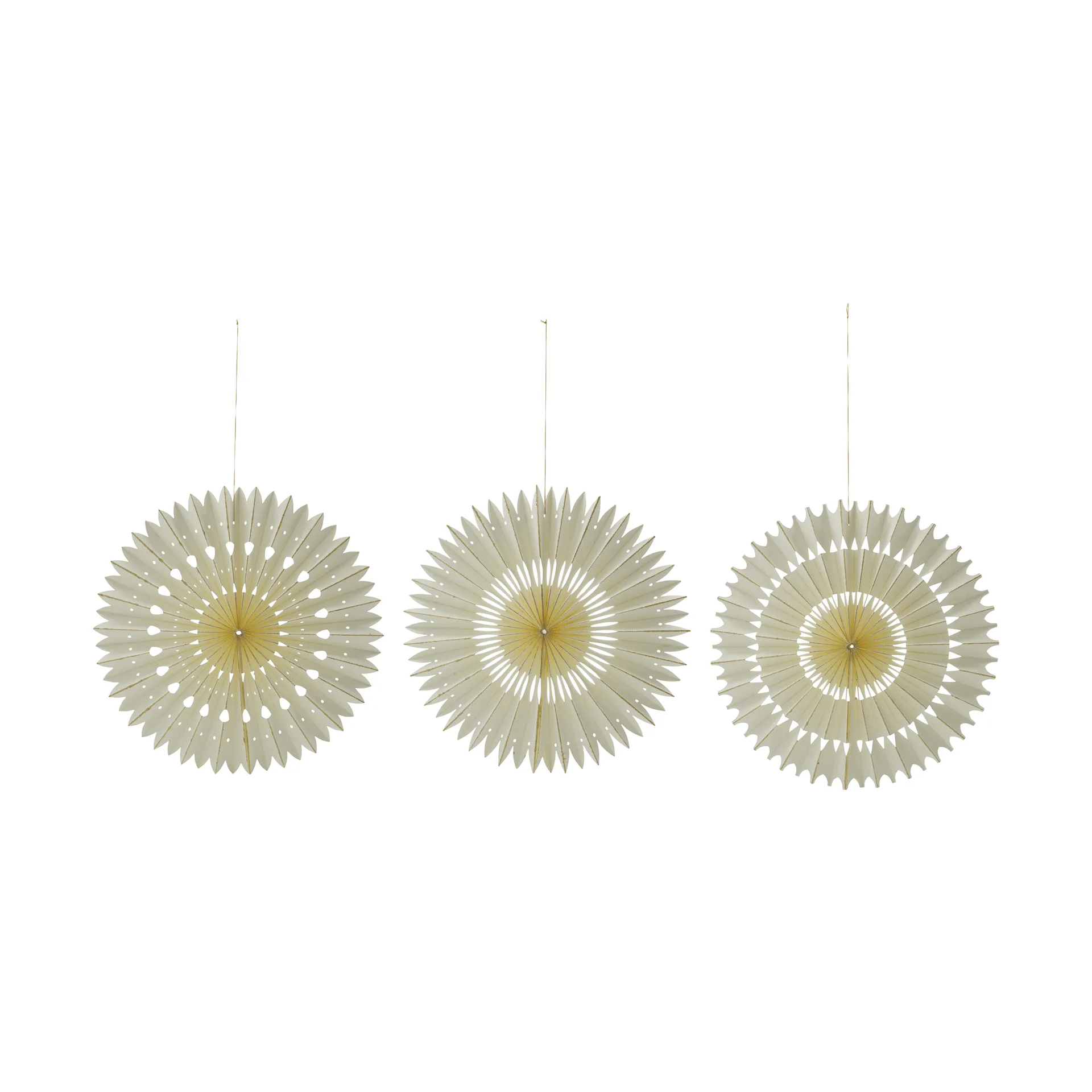 Suspensions de Noël Stelle 3 pièces, Off-White, Ø20 cm House Doctor