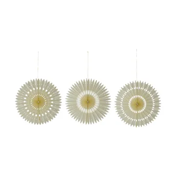 Suspensions de Noël Stelle 3 pièces - Off-White, Ø20 cm - House Doctor