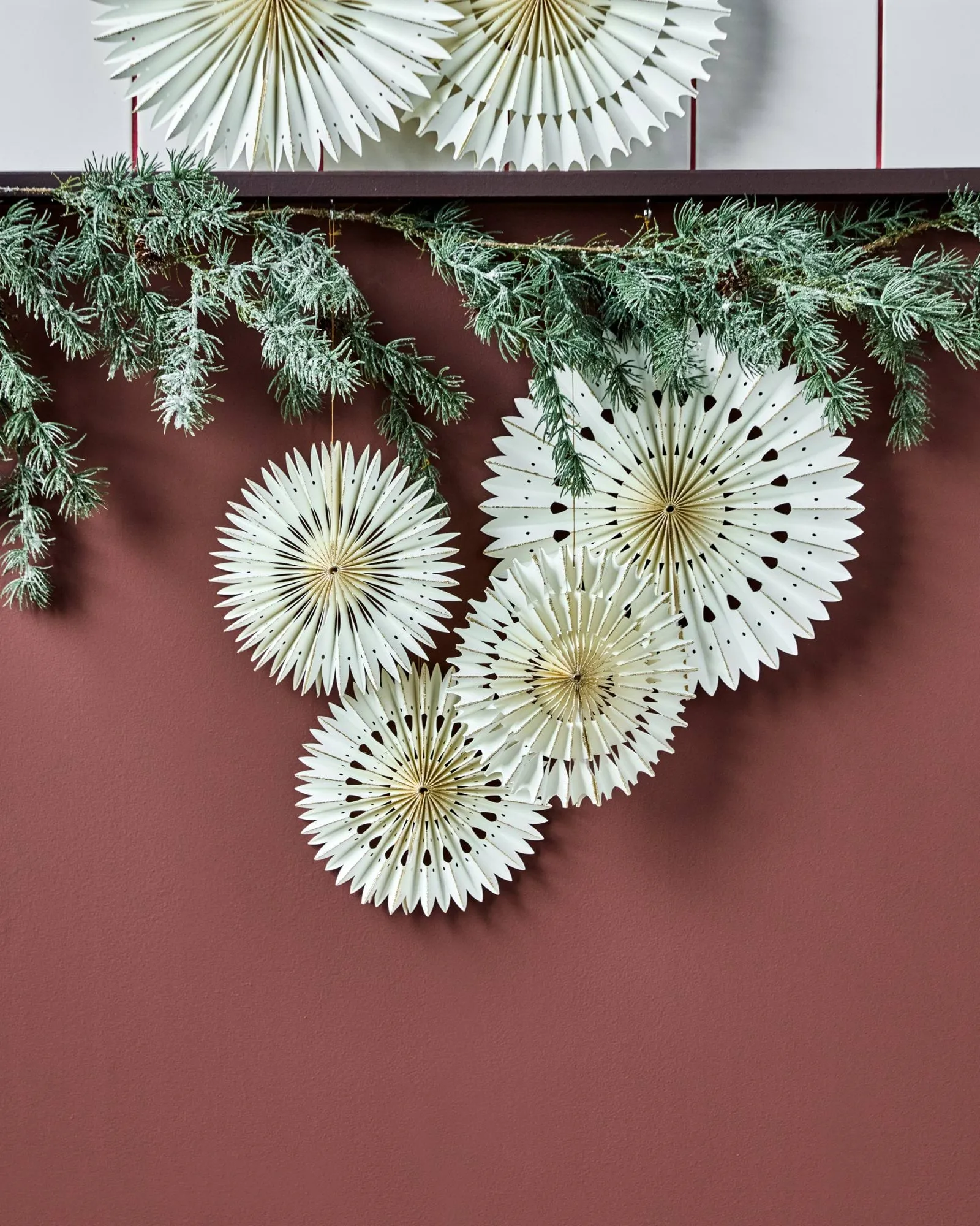 Suspensions de Noël Stelle 3 pièces, Off-White, Ø20 cm House Doctor