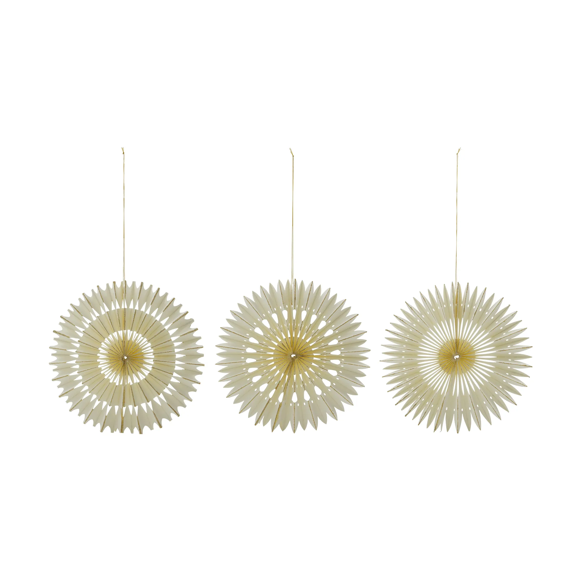 Suspensions de Noël Stelle 3 pièces, Off-White, Ø30 c, House Doctor