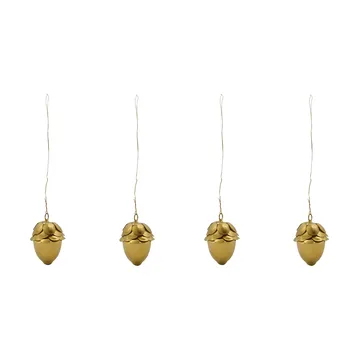 Suspensions décoratives Acorn lot de 4 - Or - House Doctor