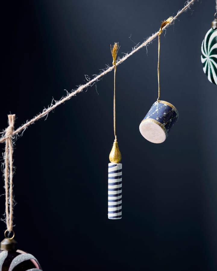 Suspensions lumineuses décoratives, 3 pièces, Vert-rose-bleu House Doctor