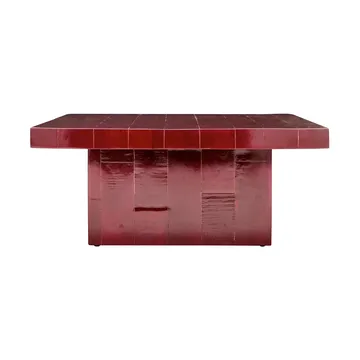 Table basse Brick 100x100x44 cm - Rouge - House Doctor