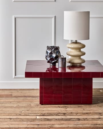 Table basse Brick 100x100x44 cm - Rouge - House Doctor