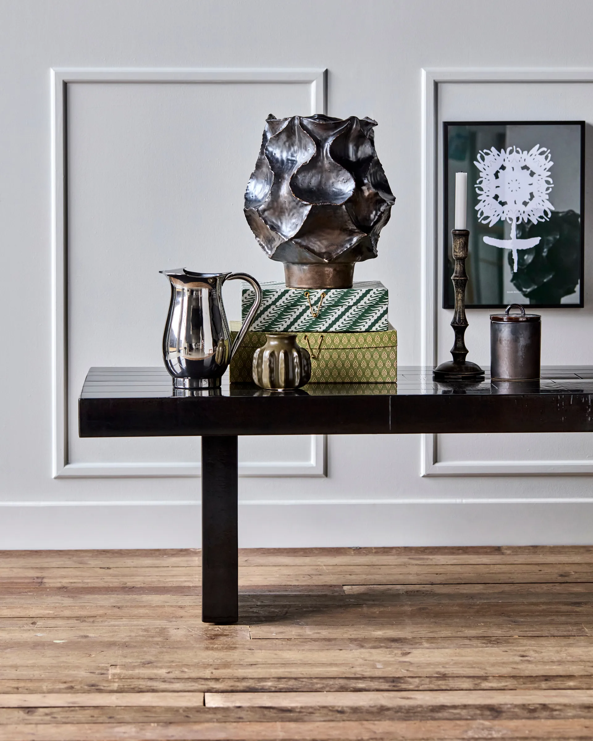 Table basse Brick 150x60x44 cm, Noir House Doctor