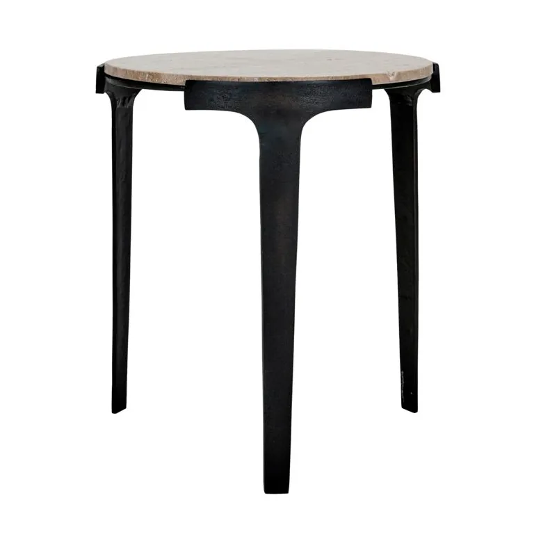 Table basse Fula Ø45 cm, Beige House Doctor