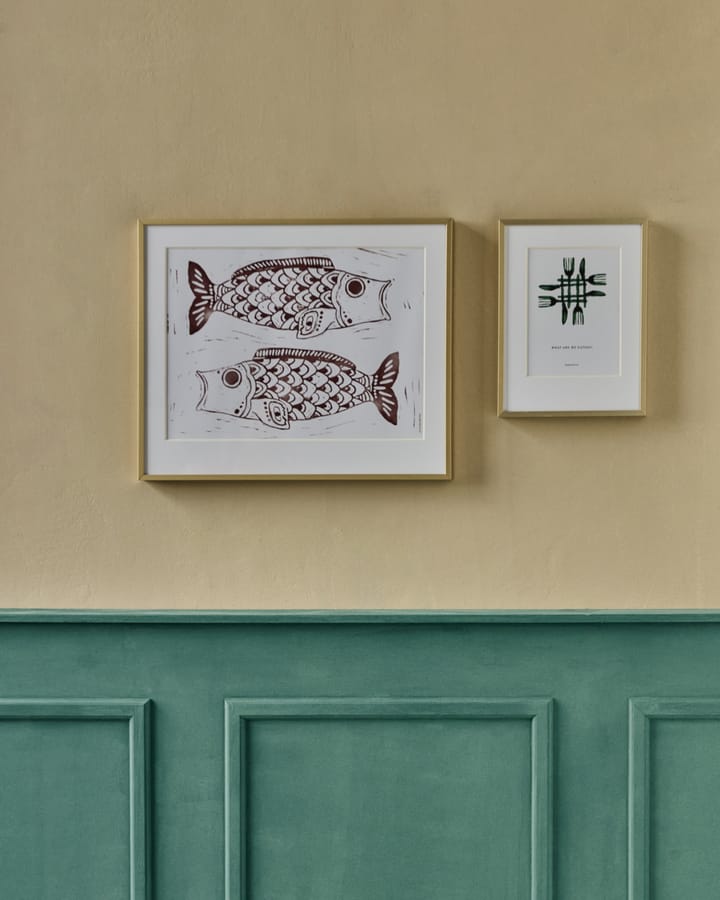 Tableau Fish wall art 40x50 cm, Burgundy House Doctor