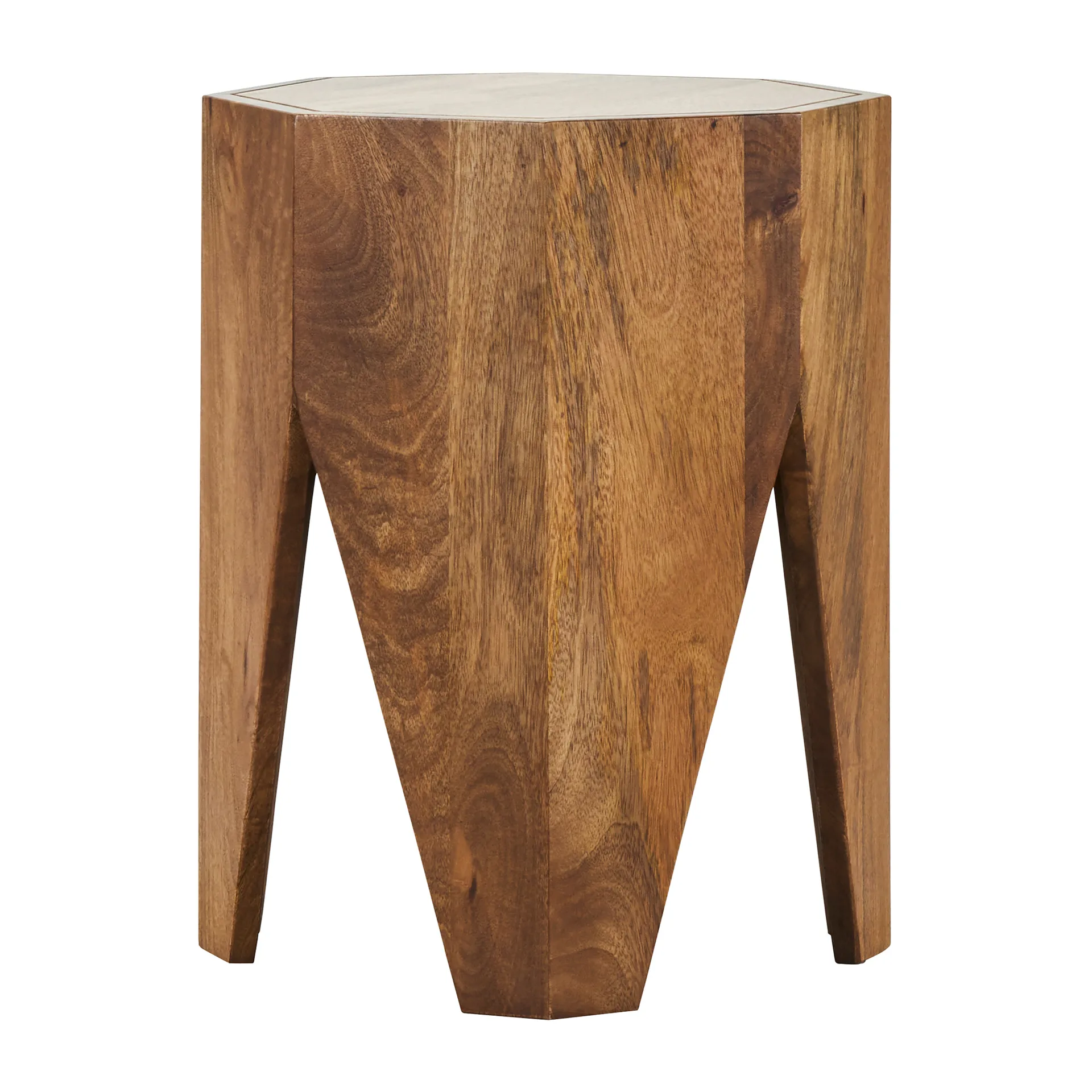 Tabouret Okta 33x45 cm, Bois de manguier House Doctor