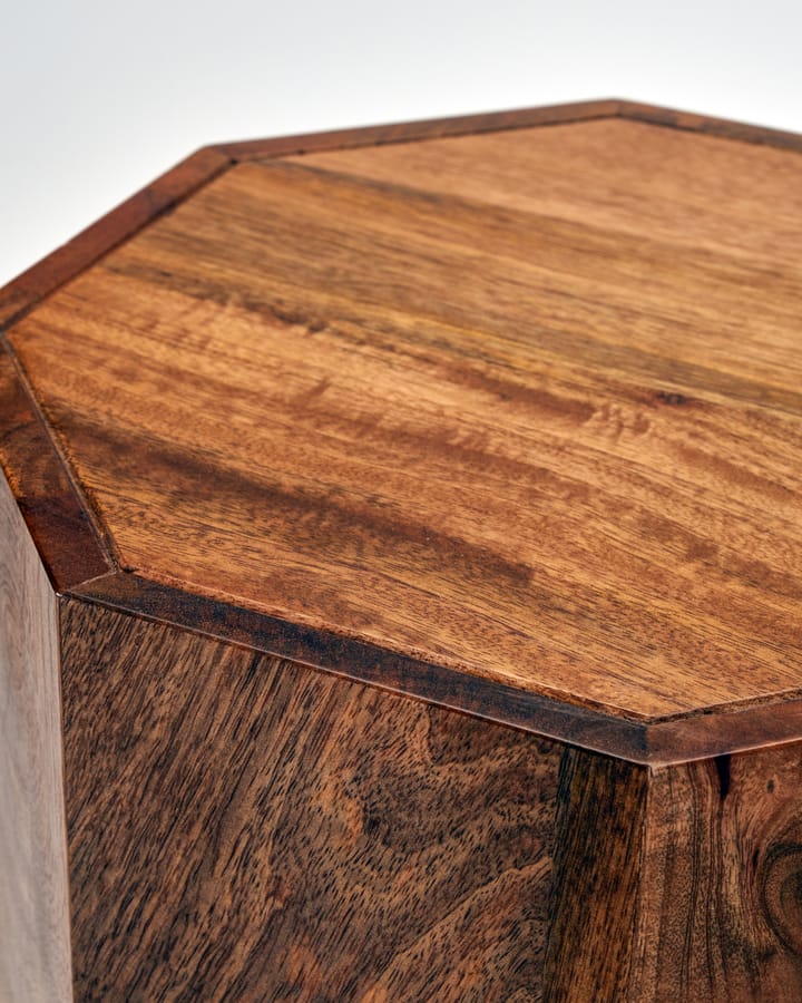 Tabouret Okta 33x45 cm, Bois de manguier House Doctor