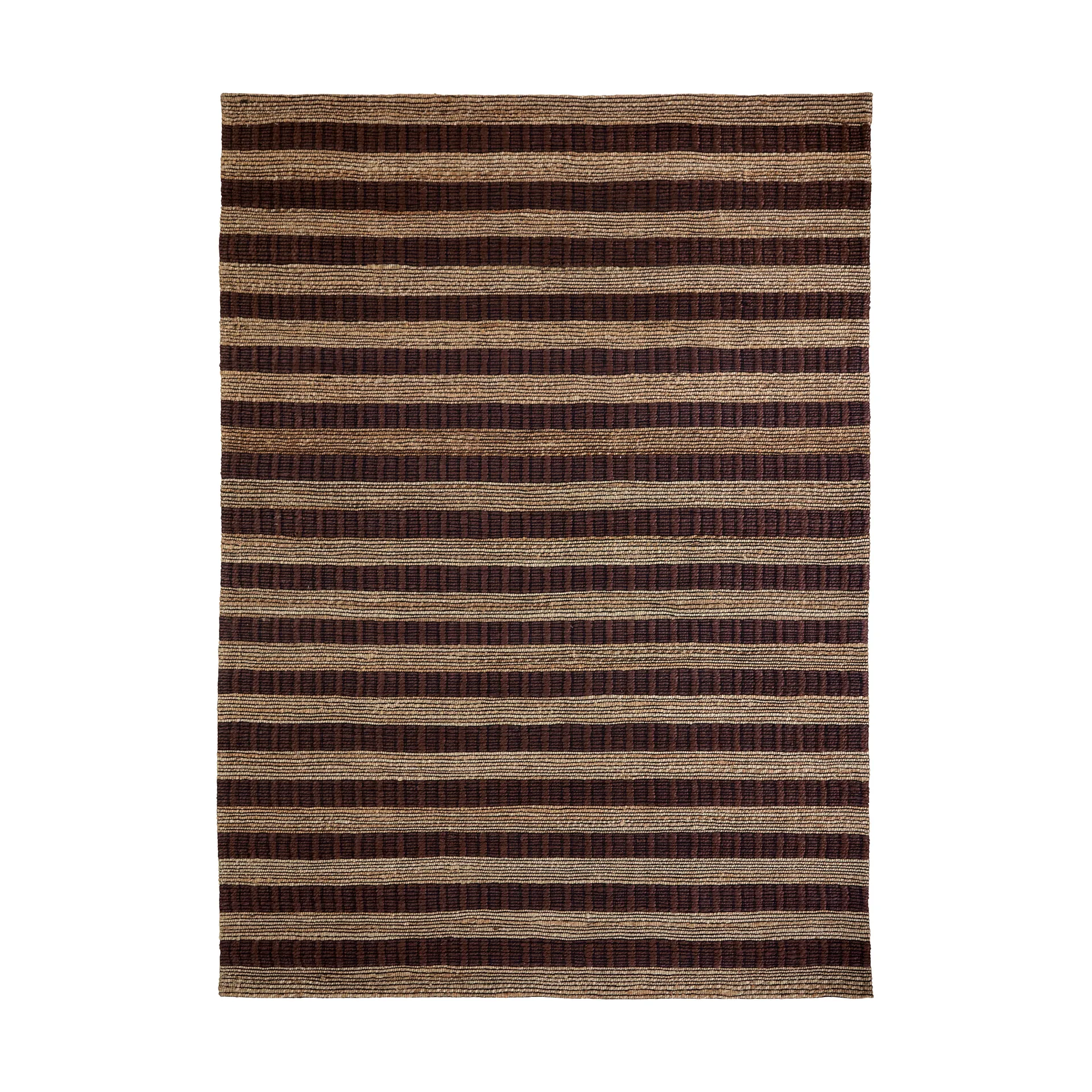 Tapis Block brun-nature, 160x230 cm House Doctor