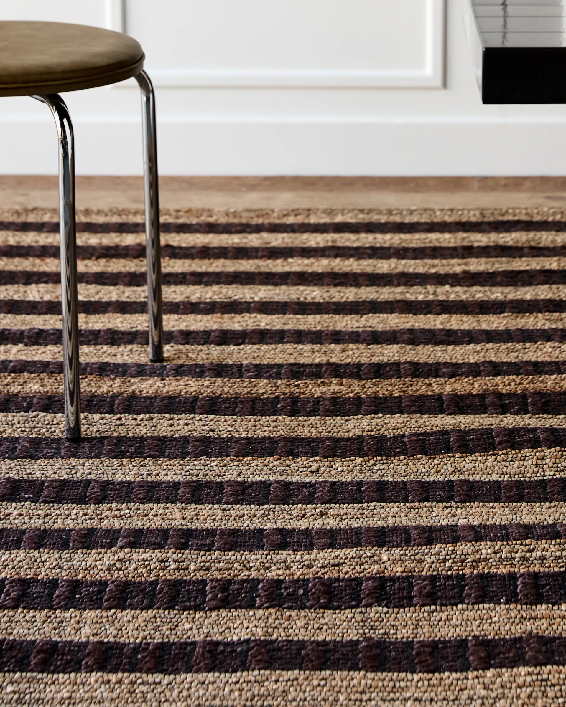 Tapis Block brun-nature, 160x230 cm House Doctor