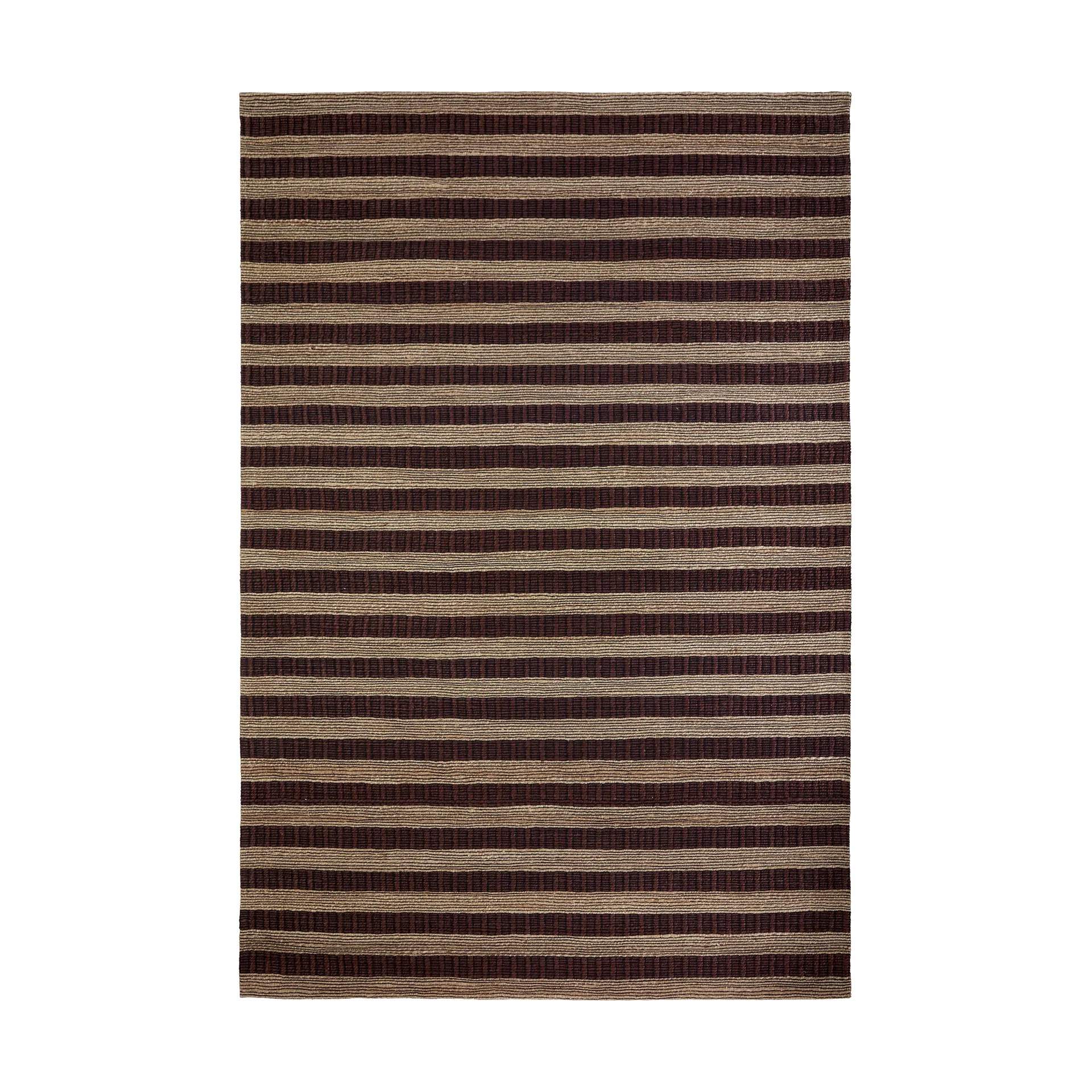Tapis Block brun-nature, 200x300 cm House Doctor