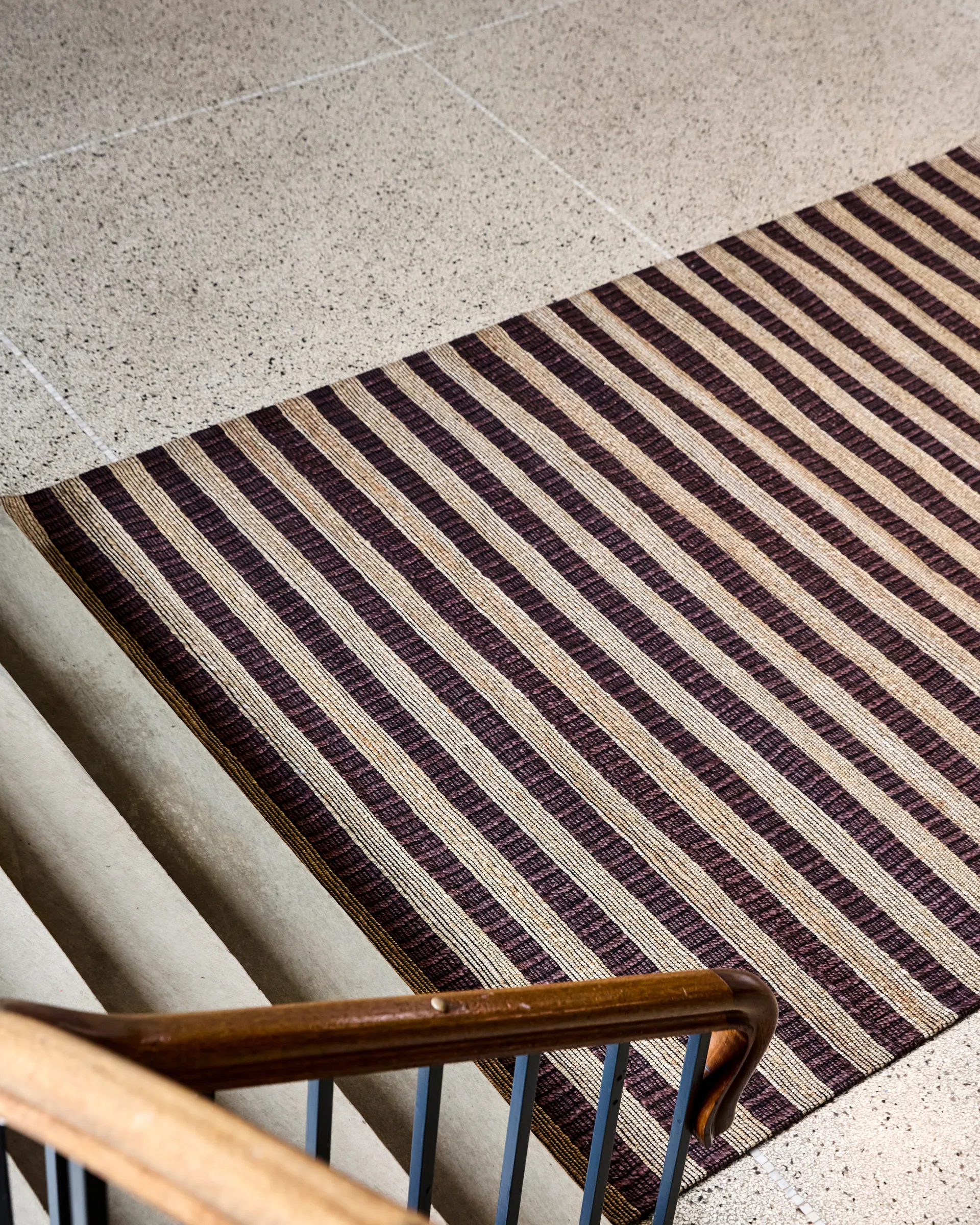 Tapis Block brun-nature, 200x300 cm House Doctor