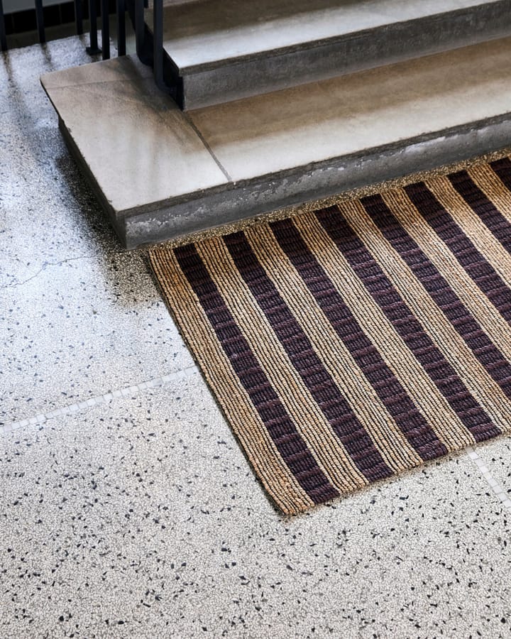 Tapis Block brun-nature, 85x130 cm House Doctor
