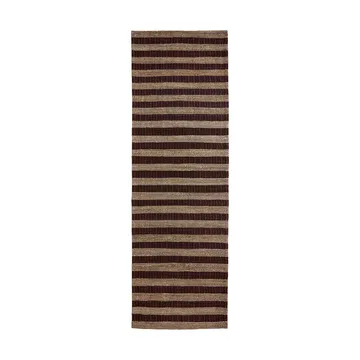 Tapis Block brun-nature - 90x300 cm - House Doctor