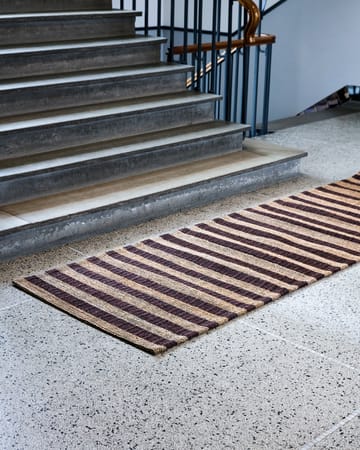 Tapis Block brun-nature - 90x300 cm - House Doctor