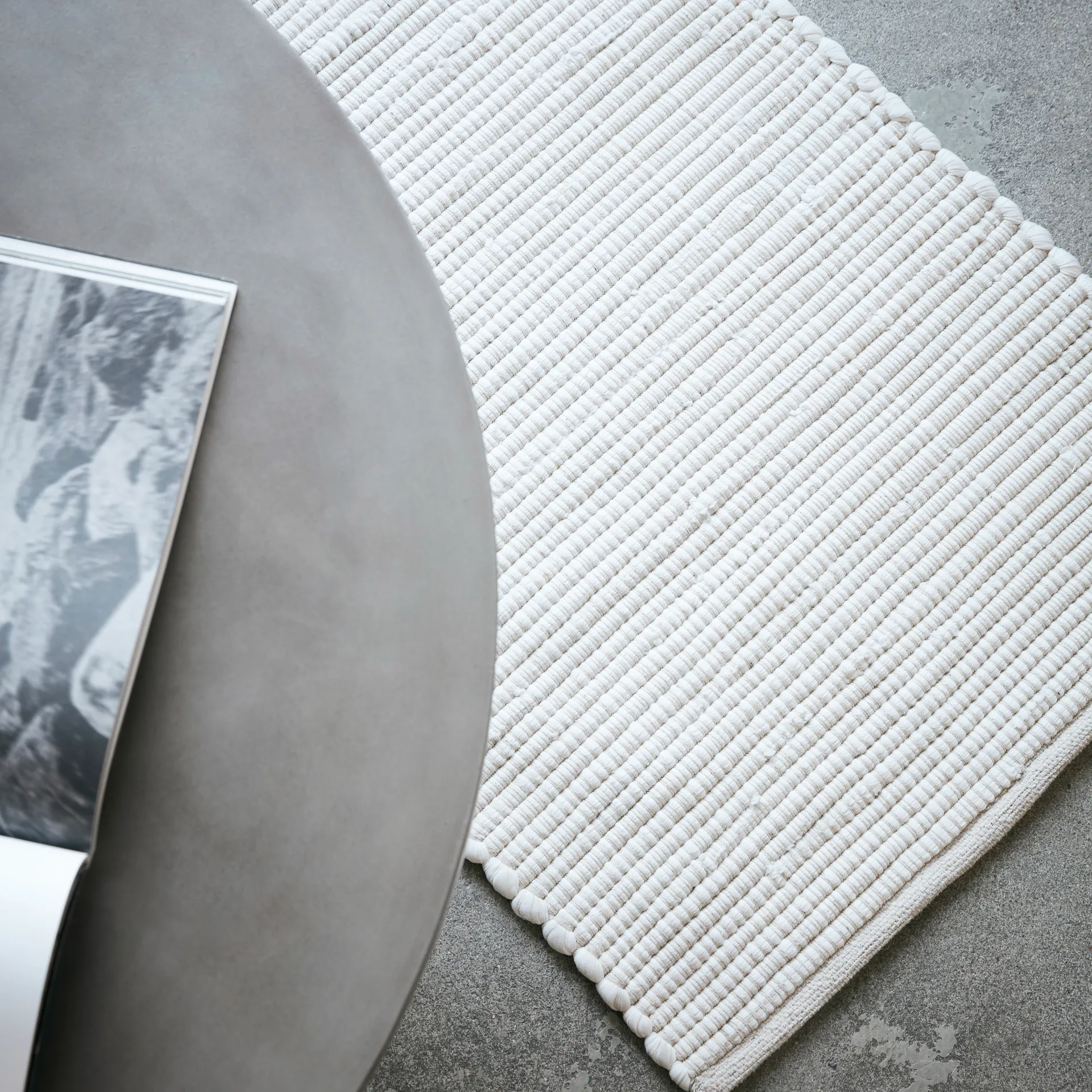 Tapis Chindi 60x90 cm, Blanc House Doctor