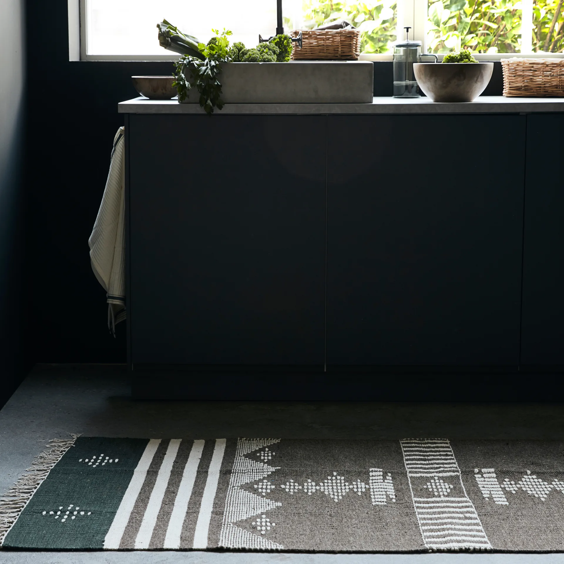 Tapis Coto 90x200 cm, Marron House Doctor