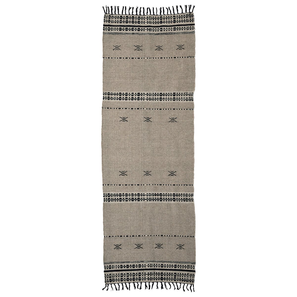 House Doctor Tapis Cross 90x300 cm Sand