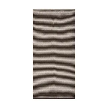 Tapis de couloir Alfo 90x200 cm - Brun-blanc - House Doctor