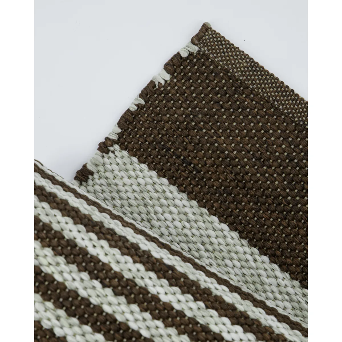 Tapis de couloir Alfo 90x200 cm, Brun-blanc House Doctor