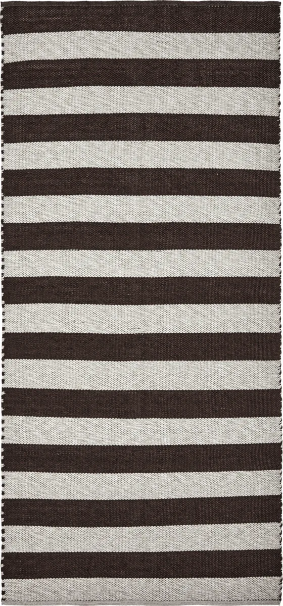 Tapis de couloir Alfo 90x200 cm, Brun-blanc House Doctor