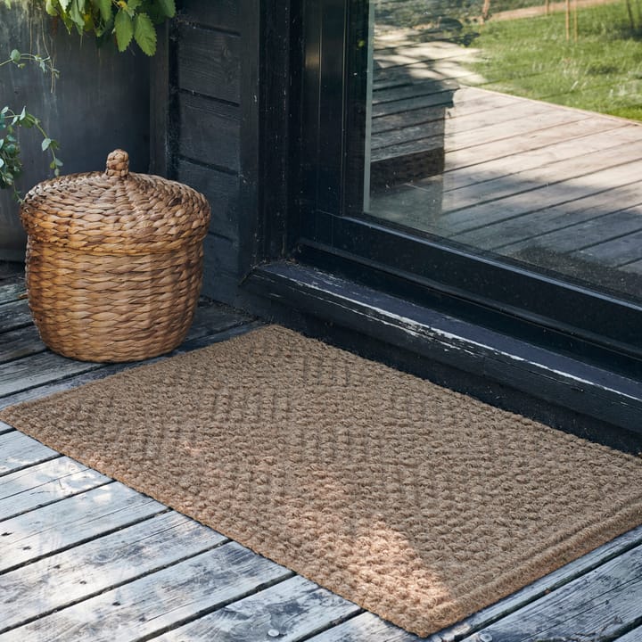 Tapis d'Entrée，Tapis de Porte, Gris 60x90 cm