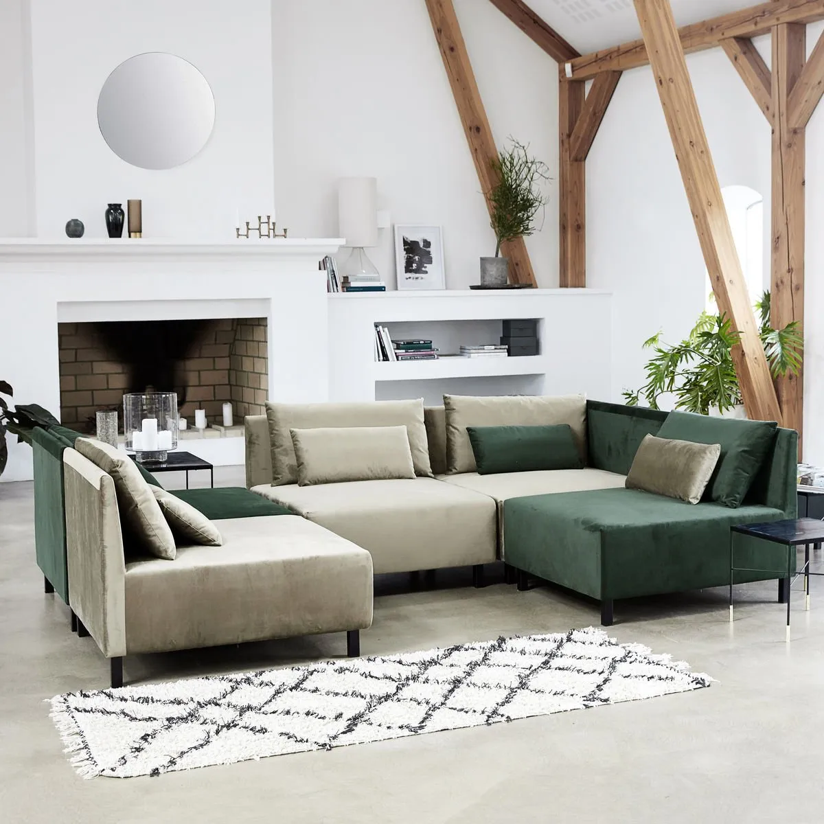 Tapis en coton Riba, 90x200 cm House Doctor