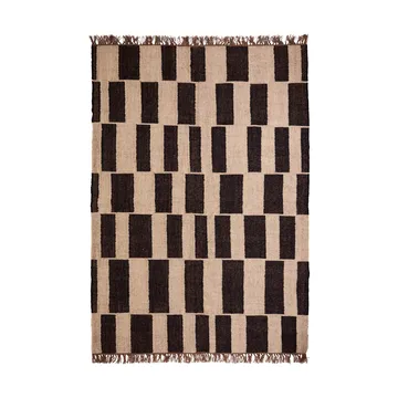 Tapis Graph - Noir-nature, 160x230 cm - House Doctor